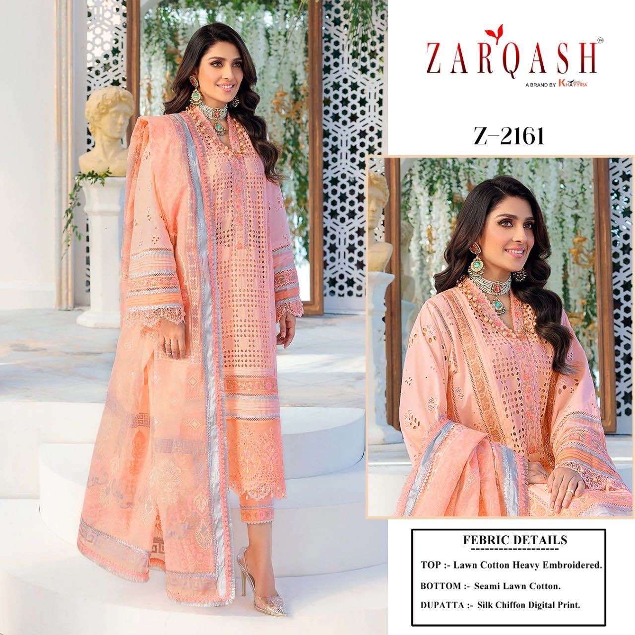 zarqash noor chikankari 2061-2066 series exclusive designer pakistani salwar suits latest catalogue collection 2023