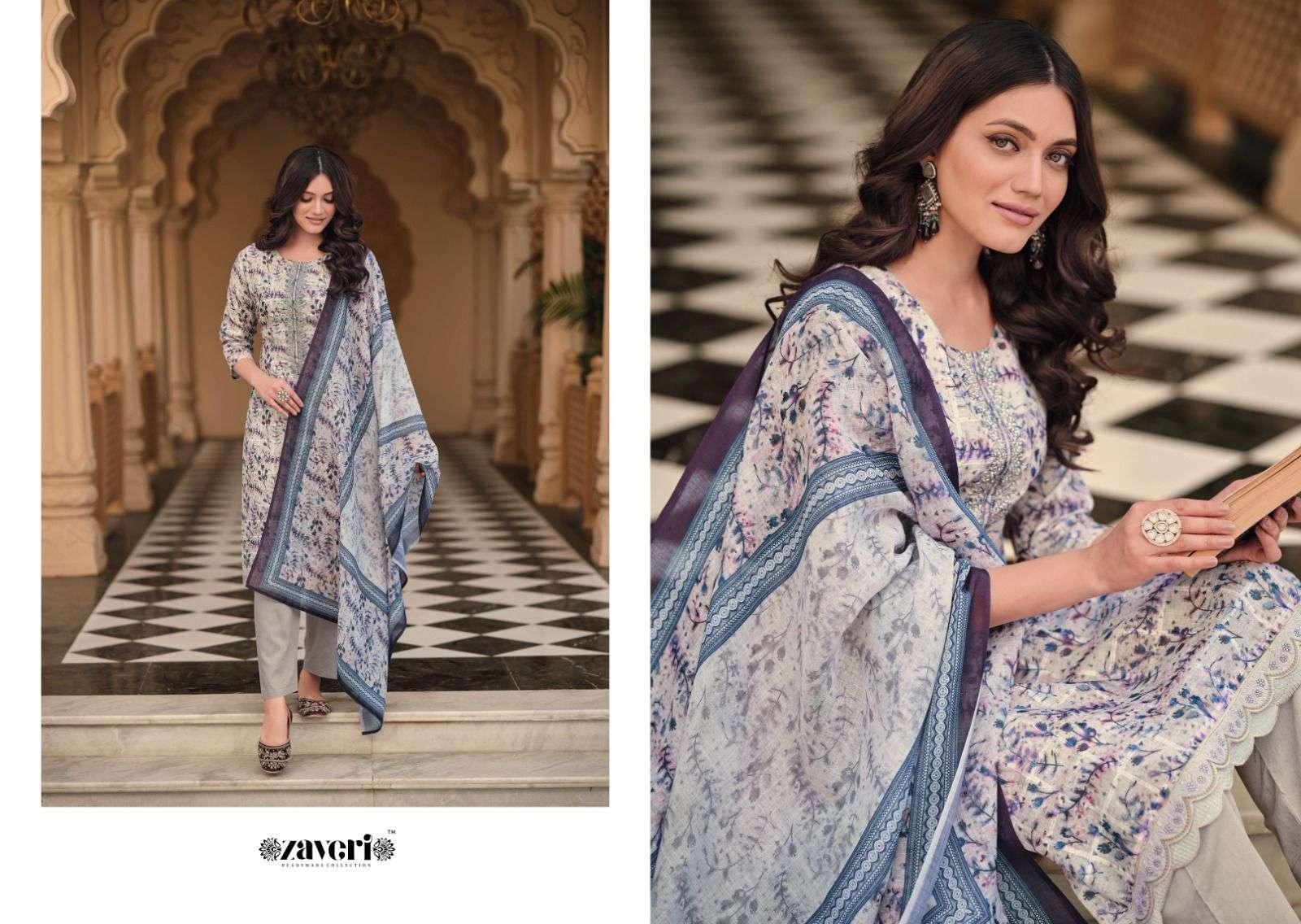 zaveri unicorn vol-2 1129-1133 series indian designer salwar suits catalogue online supplier surat 