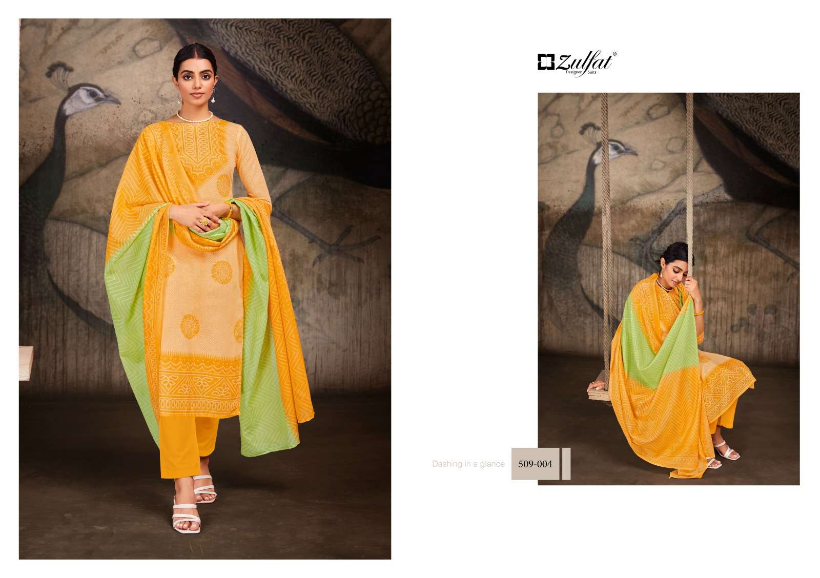 zulfat designer adeena pure cotton designer printed latest salwar kameez surat