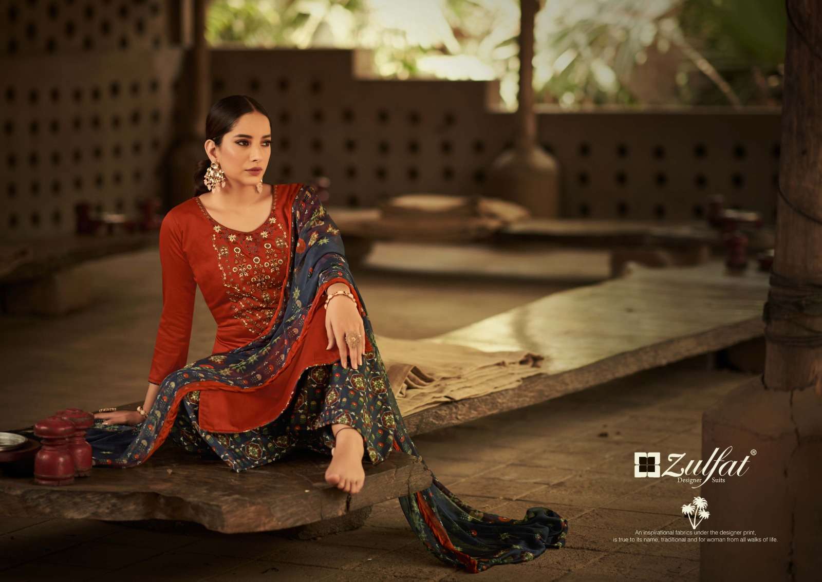 zulfat designer by damini zam cotton salwar kameez online shopping wholesale dealer surat 