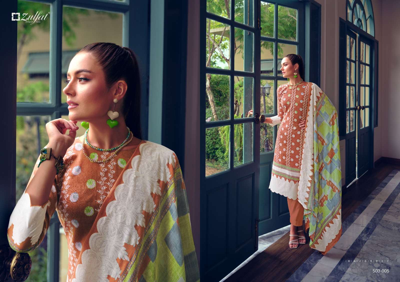 zulfat designer suits nasreen pure cotton designer salwar suits catalogue supplier surat