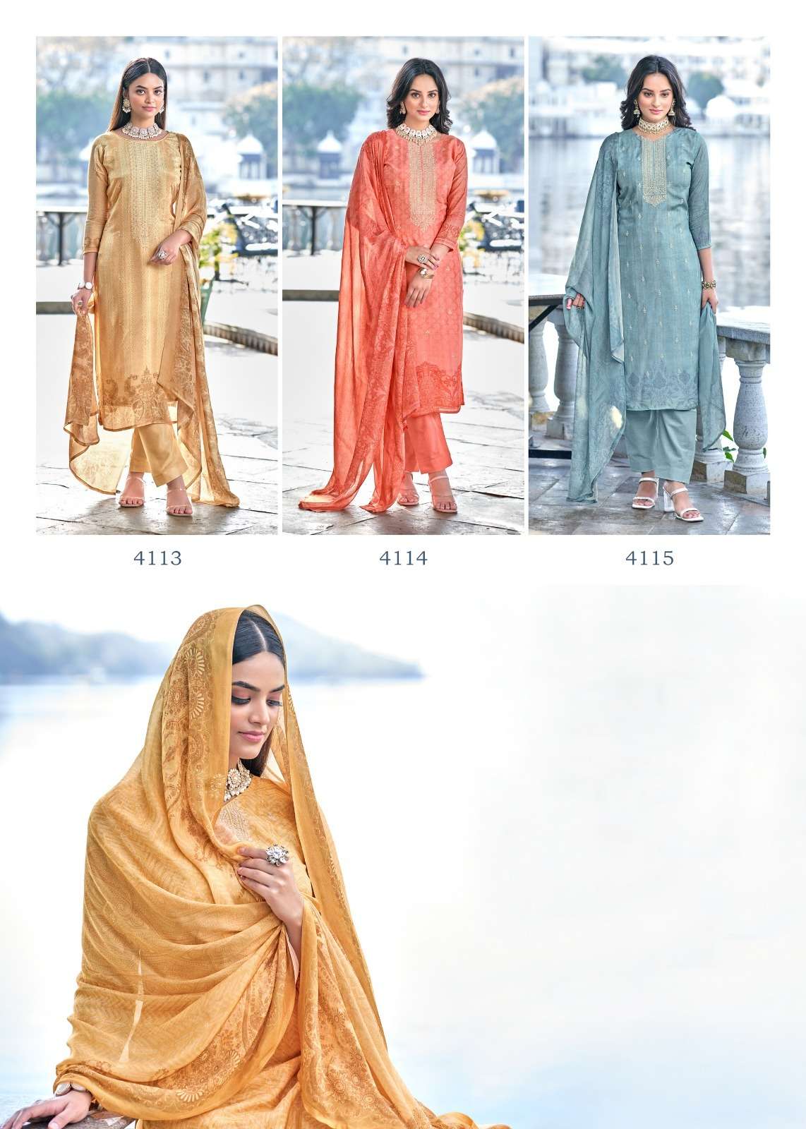 bela fashion tulua 4113-4119 series fancy designer salwar kameez catalogue wholesale price surat