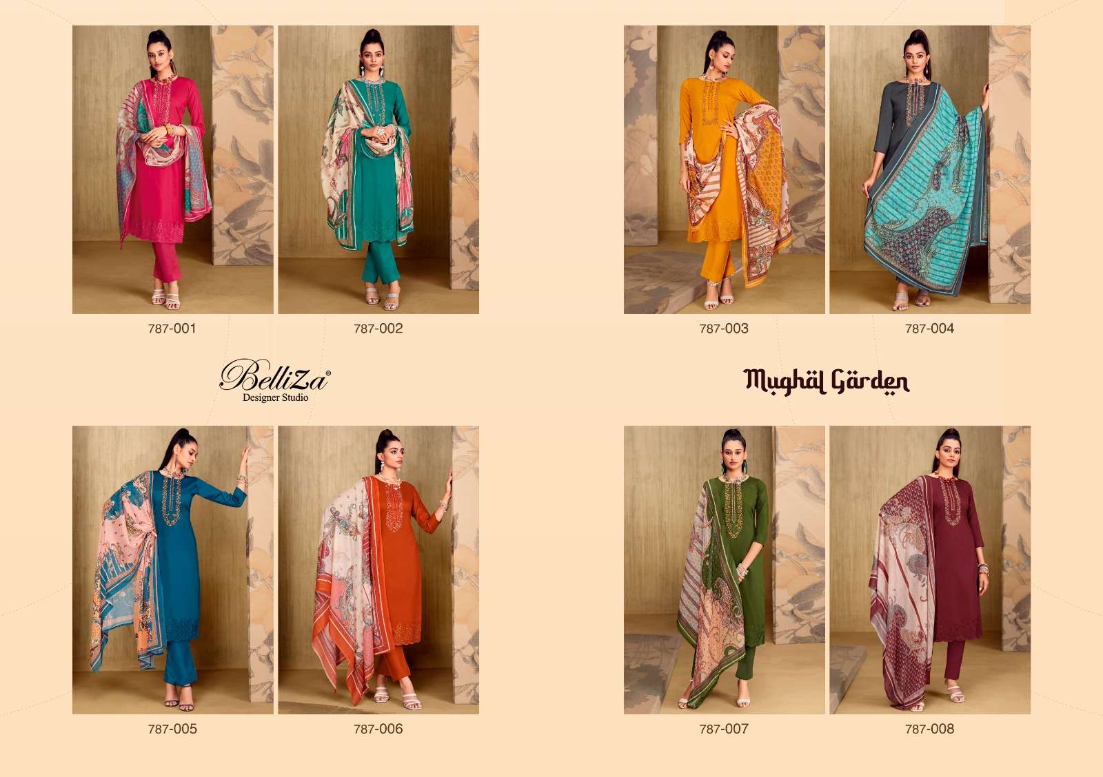 belliza designer studio mughal garden premium designer salwar suits catalogue collection 2023