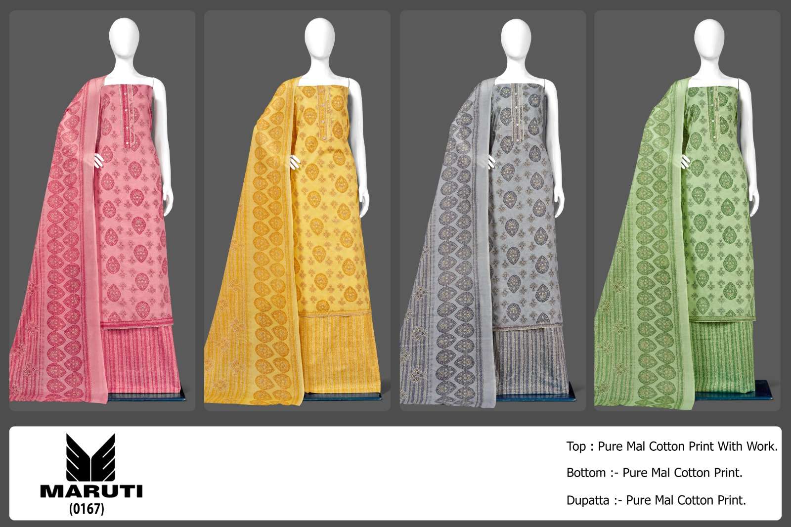 bipson prints maruti 167 series fancy designer dress material catalogue collection 2023