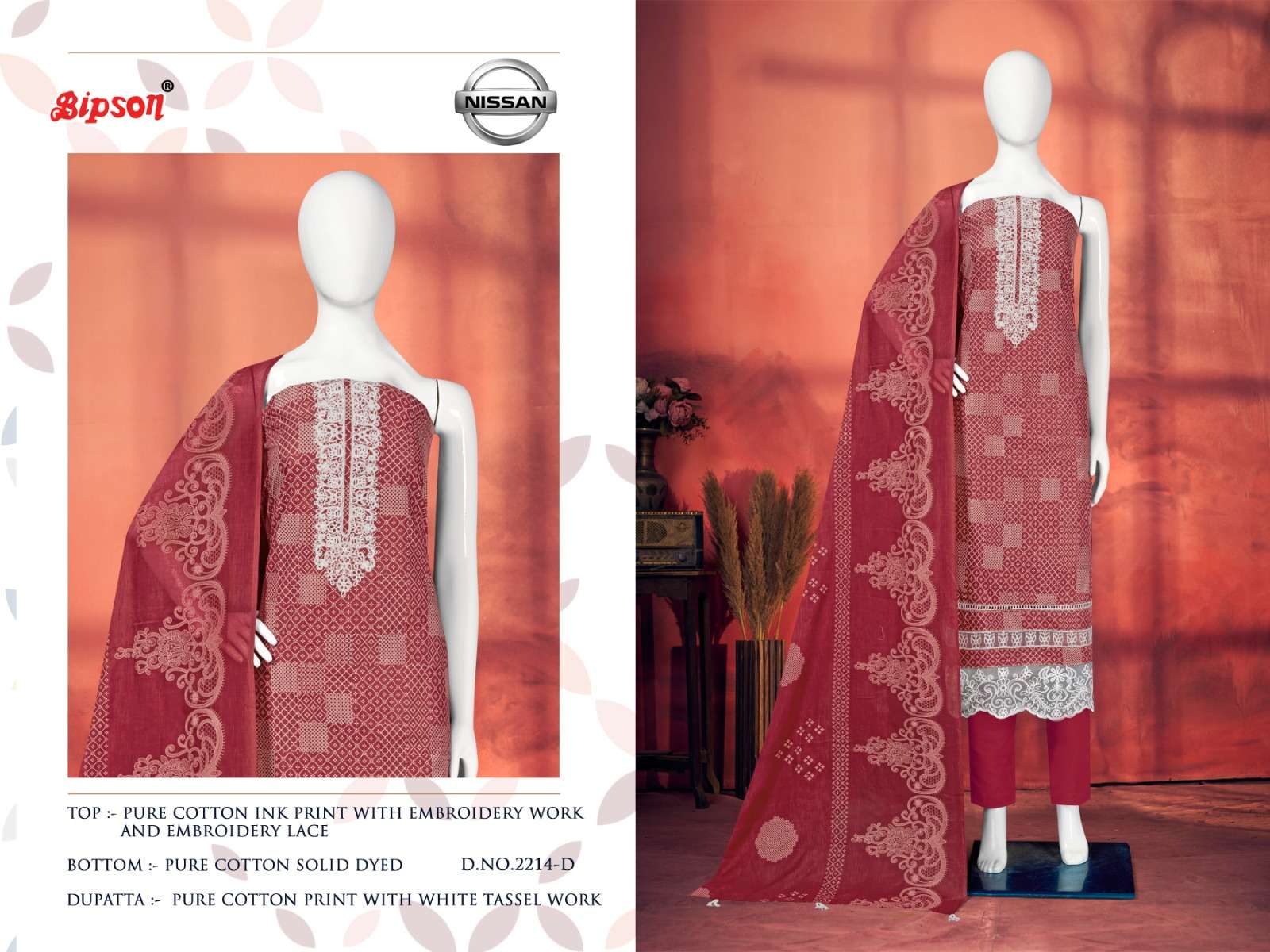 bipson prints nissan 2214 series unstitched designer salwar kameez catalogue design 2023