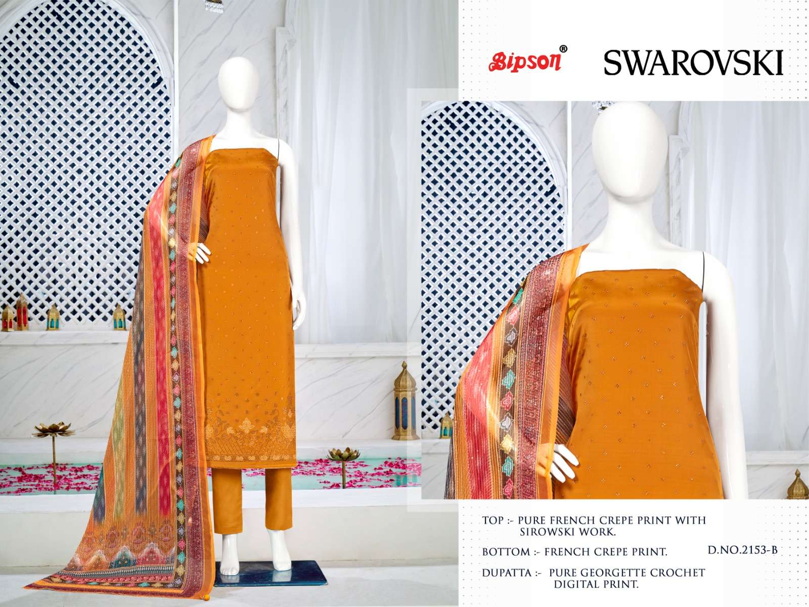 bipson prints swarovski 2153 series unstitched designer salwar kameez catalogue design 2023
