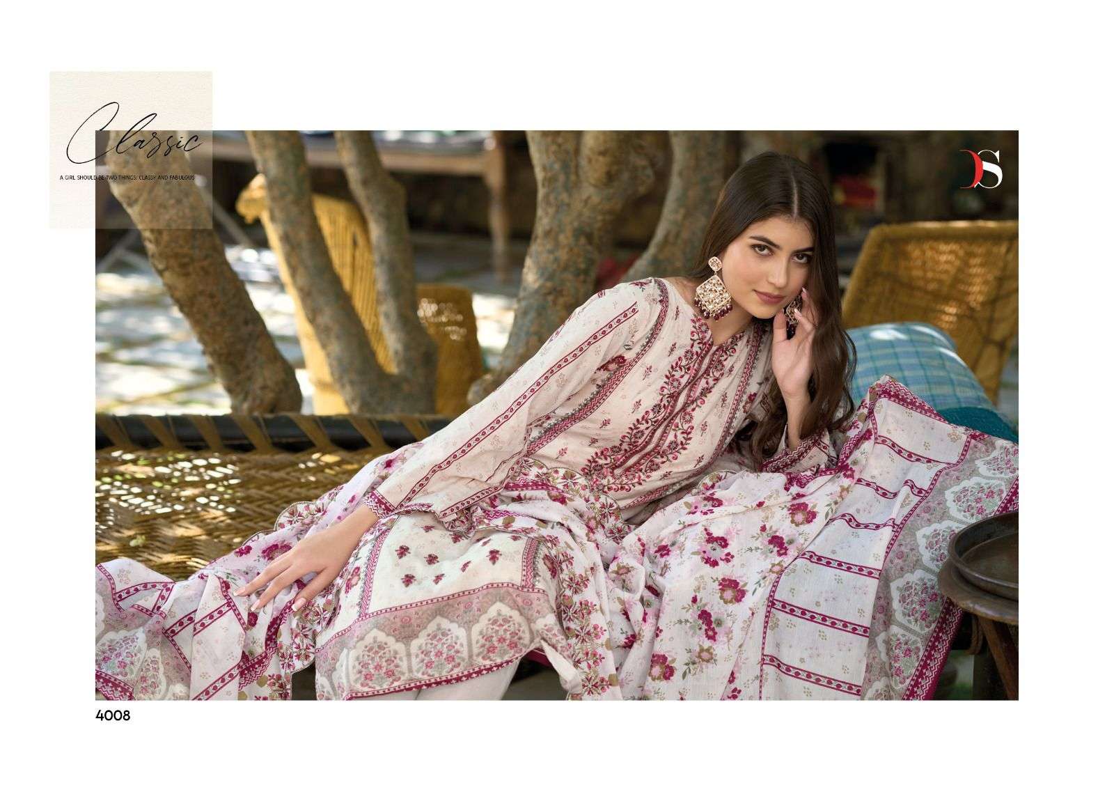 deepsy suits bin saeed vol-4 4001-4008 series trendy designer pakistani salwar suits catalogue collection 2023