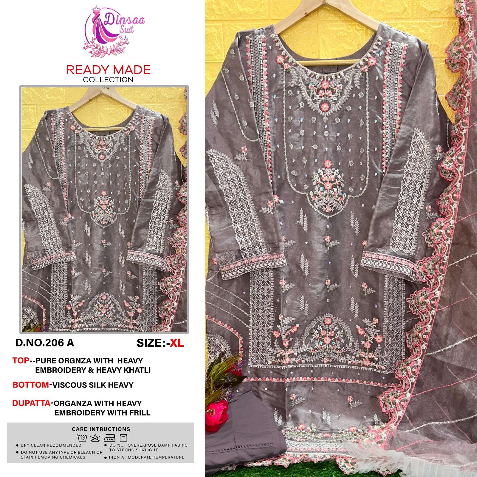dinsaa suit 206 series exclusive designer pakistani salwar suits wholesale price surat