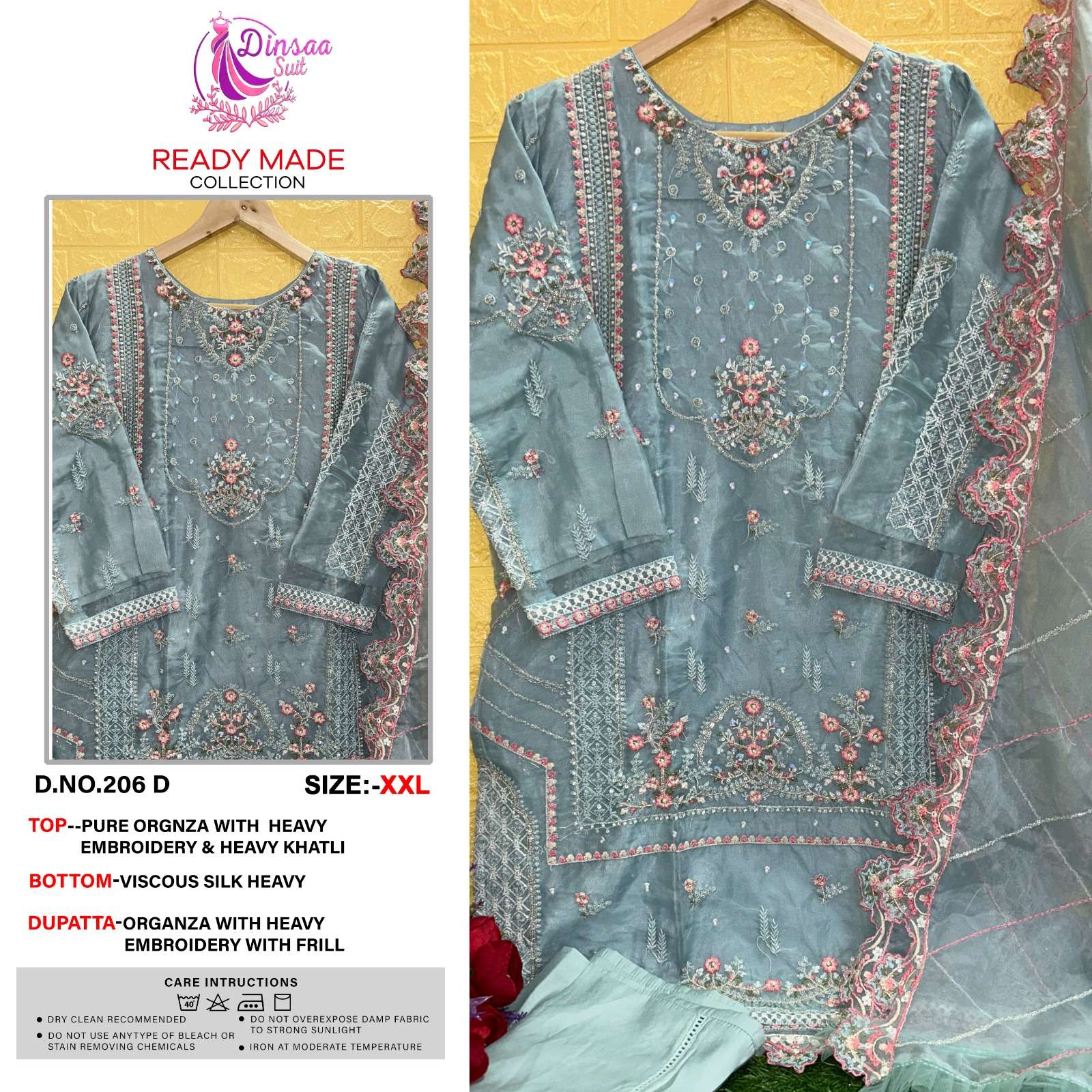 dinsaa suit 206 series exclusive designer pakistani salwar suits wholesale price surat