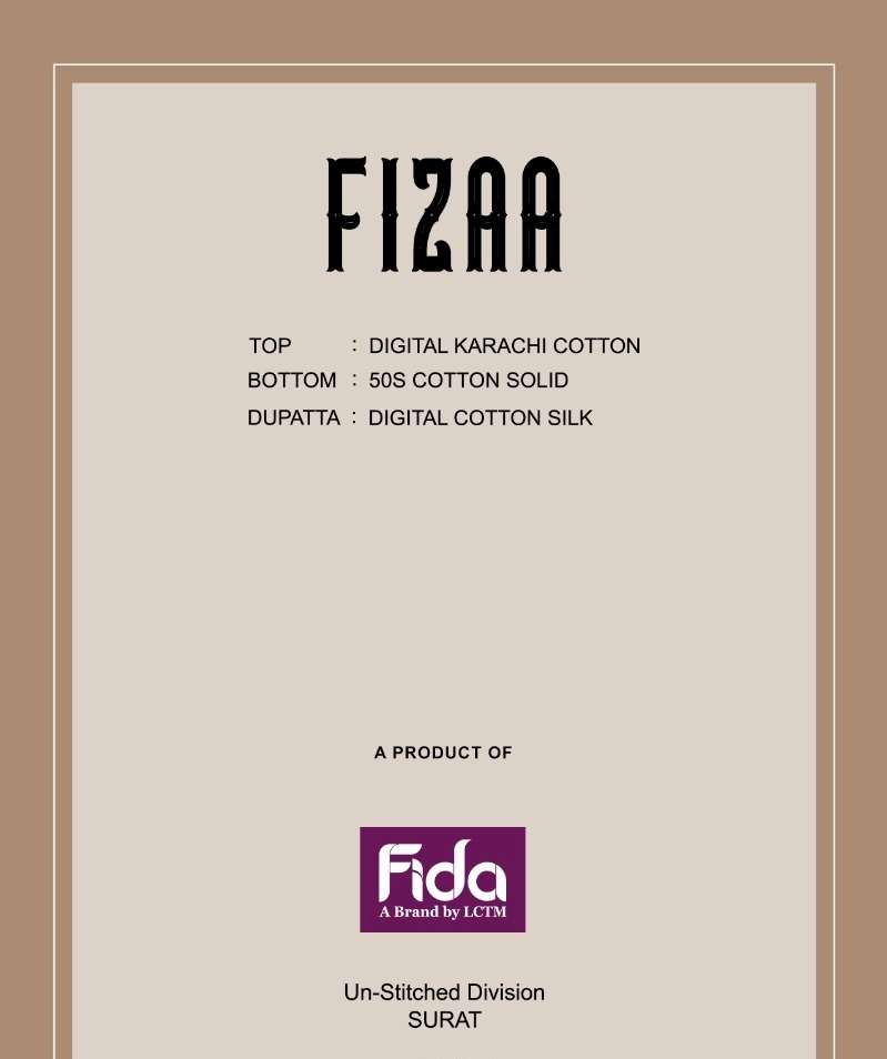 fida fizaa 1001-1006 series unstitched designer salwar kameez catalogue wholesale price surat