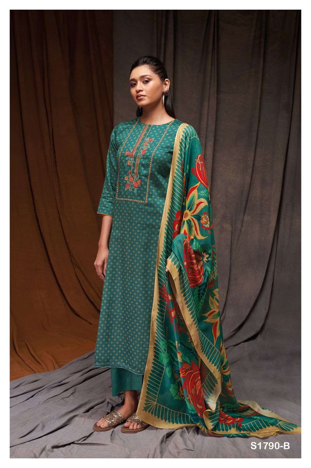 ganga alexa 1790 series unstitched designer salwar kameez dress material catalogue collection 2023