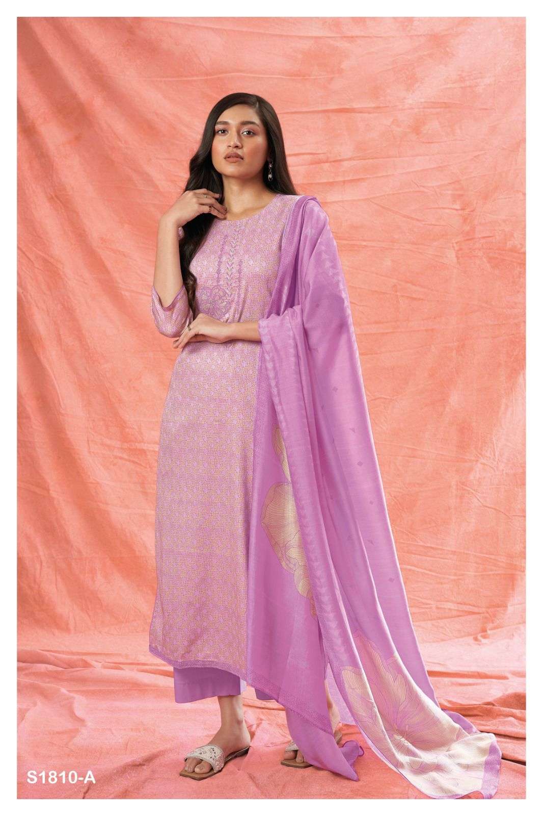 ganga bright 1810 series premium cotton designer salwar kameez catalogue design 2023 