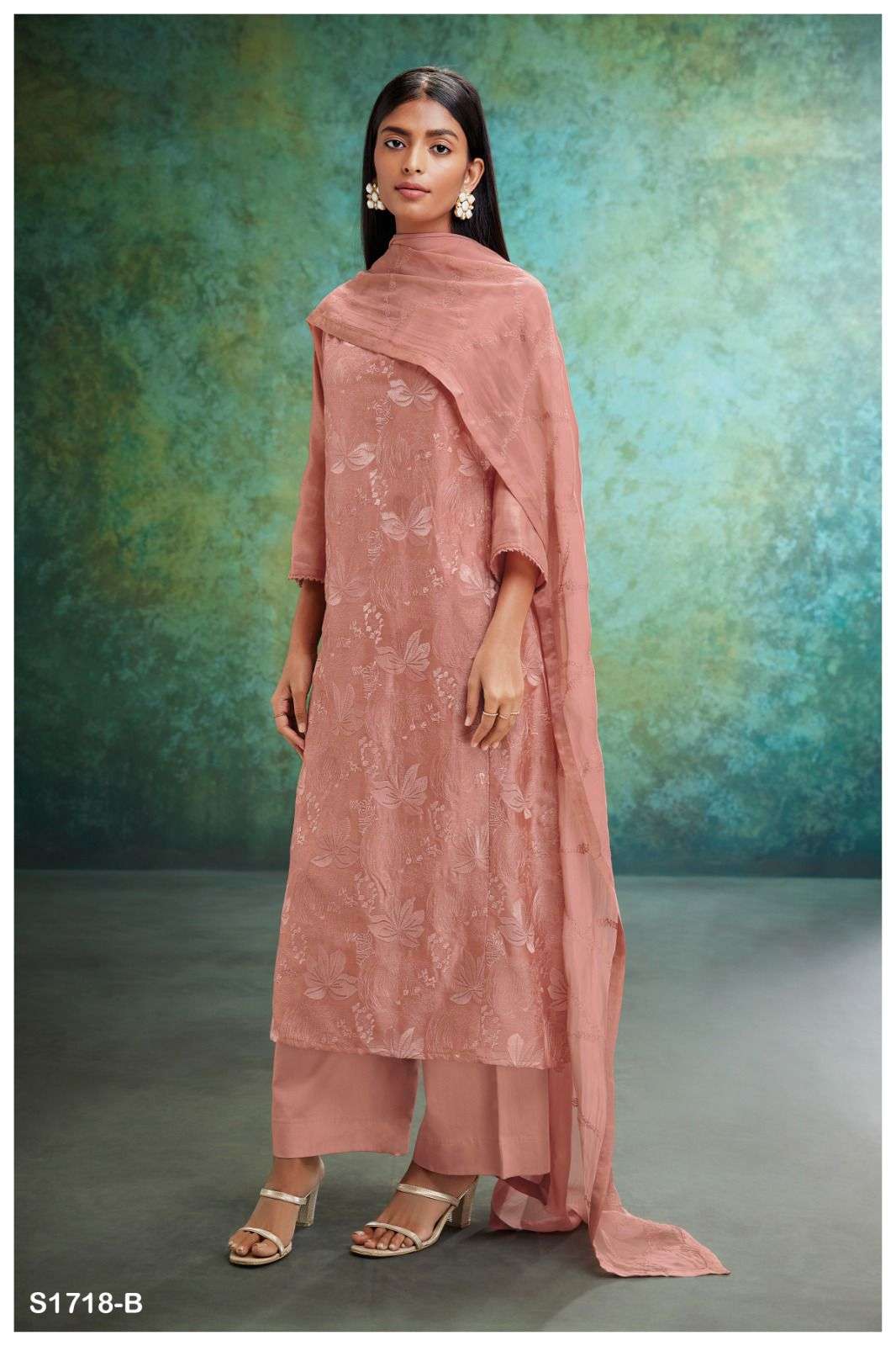 ganga rose 1718 series indian designer salwar kameez catalogue design 2023