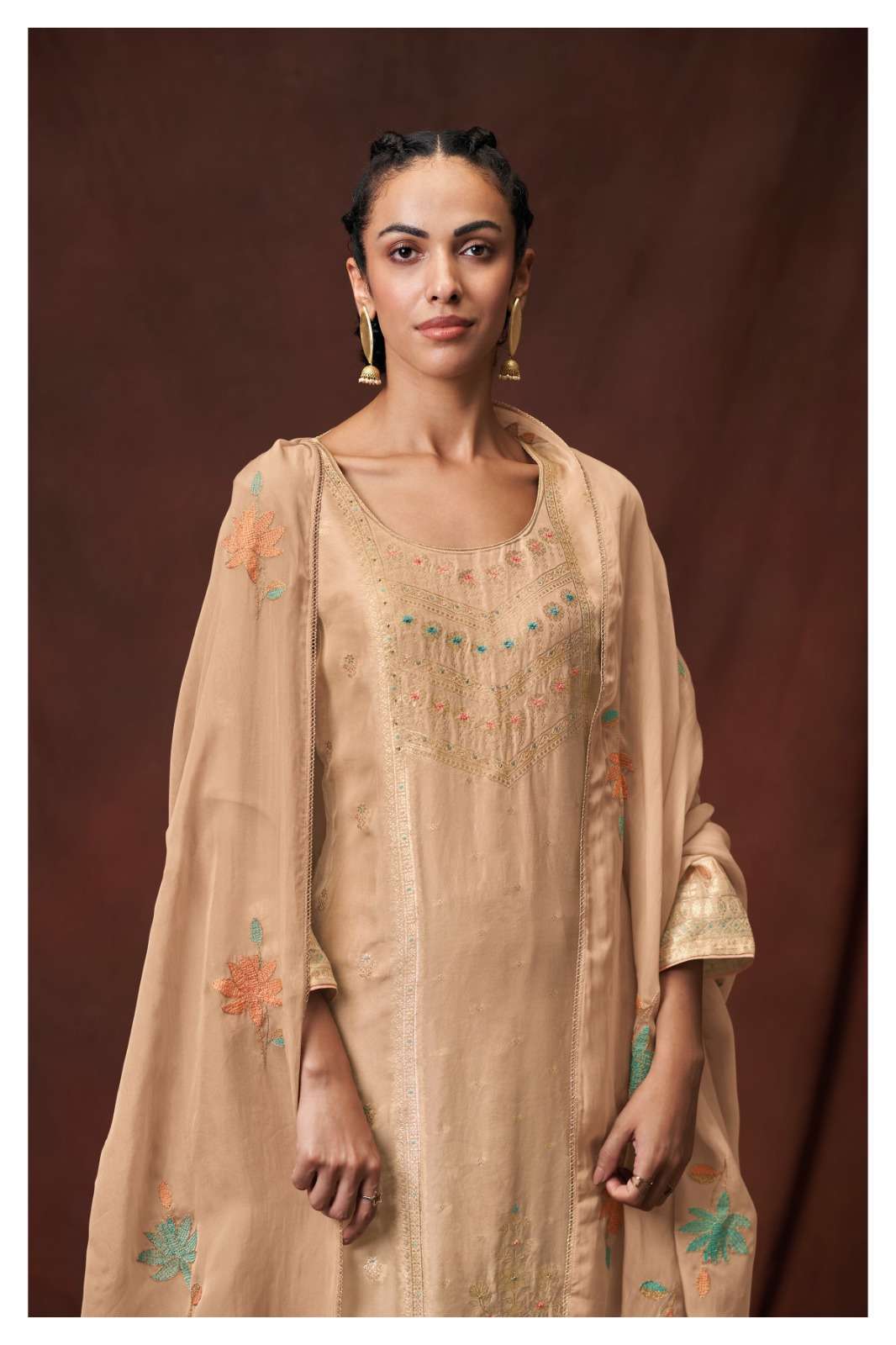 ganga triza 1766 series stylish look designer salwar kameez catalogue wholesaler surat