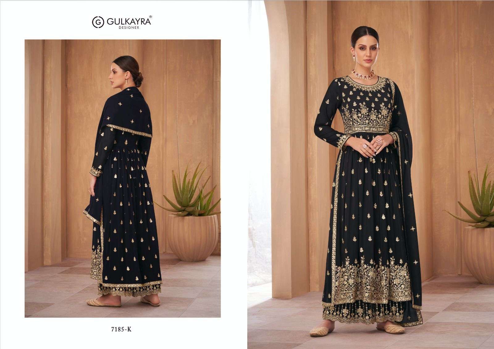 gulkayra designer nayra vol-2 new color 7185 series georgette designer salwar suits latest catalogue surat