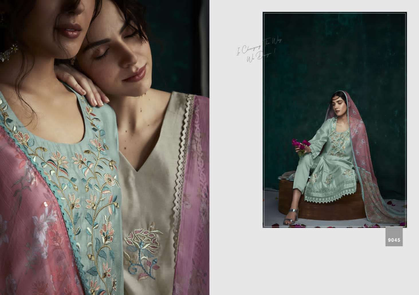 heer farida 9041-9048 series exclusive designer salwar suits catalogue wholesale price surat 
