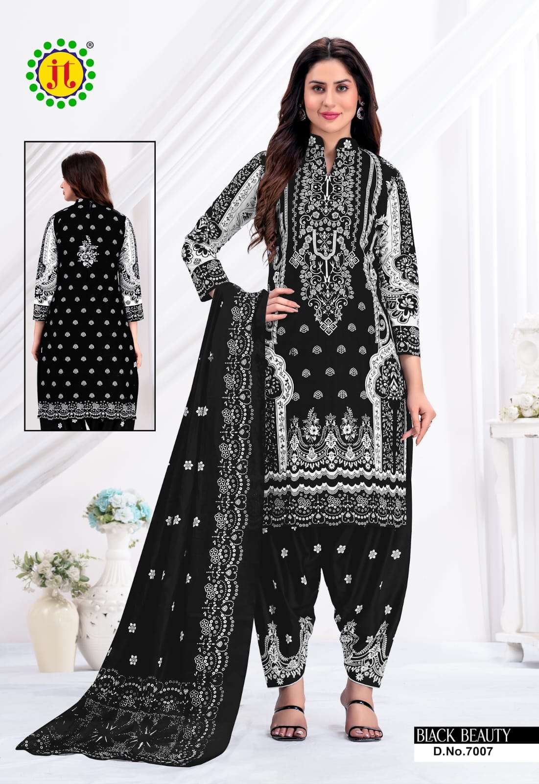 jamatmal tilokchand black beauty vol-7 7001-7010 series fancy designer salwar kameez catalogue wholesale price surat