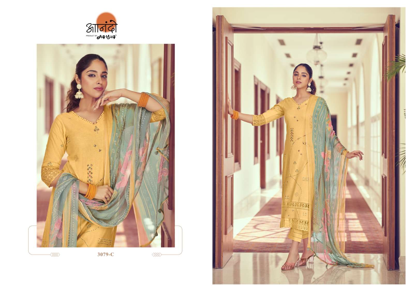 jayvijay lenora 3079 series indian designer salwar suits catalogue wholesale price surat