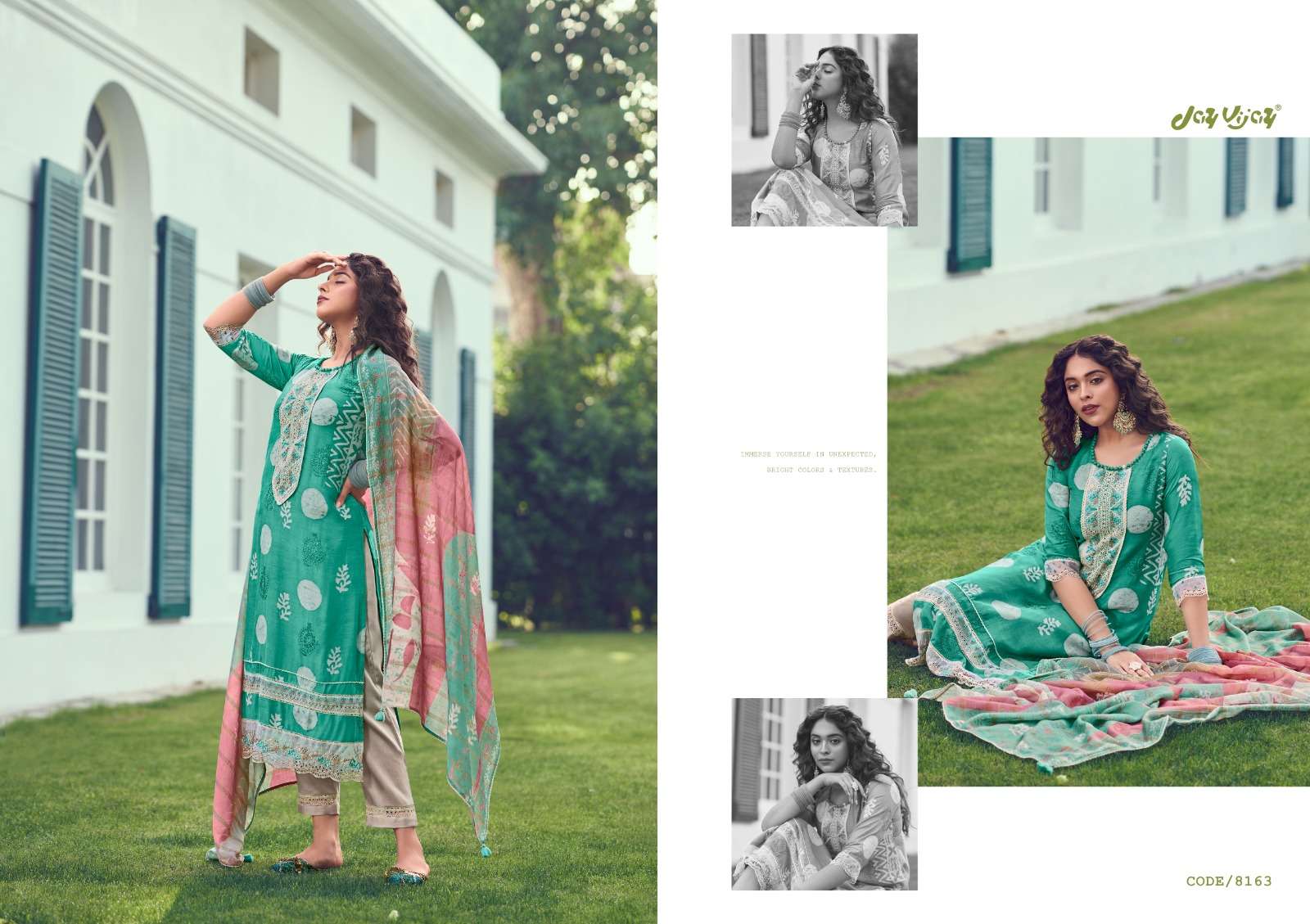 jayvijay new&now vol-10 8161-8168 series party wear designer salwar suits catalogue online dealer surat