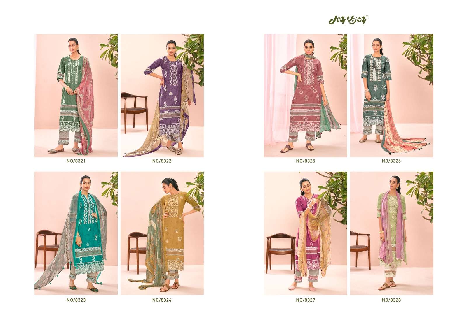 jayvijay oksana vol-2 8321-8328 series exclusive designer salwar kameez catalogue collection 2023