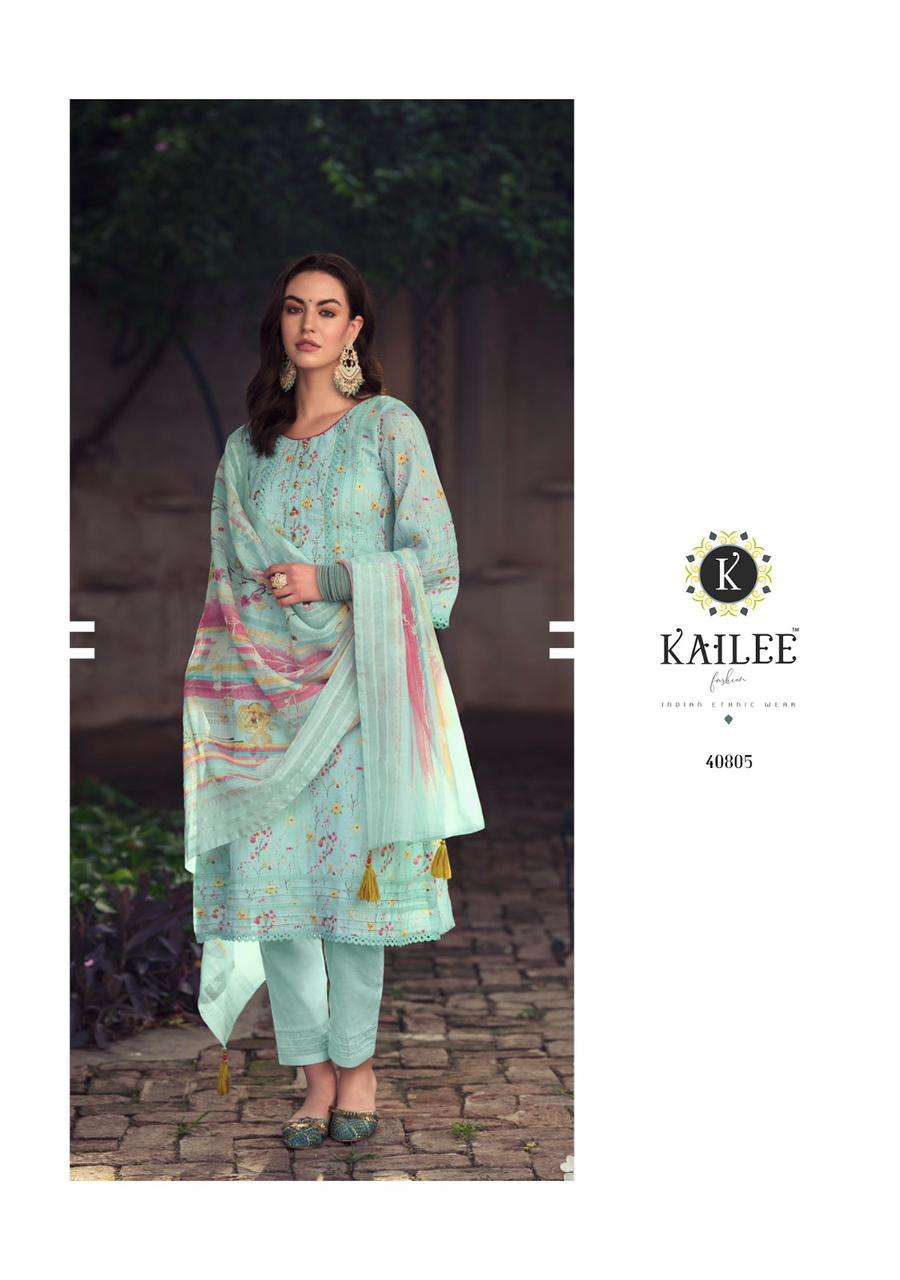 kailee fashion saad 40801-40806 series premium linen summer wear collection 2023