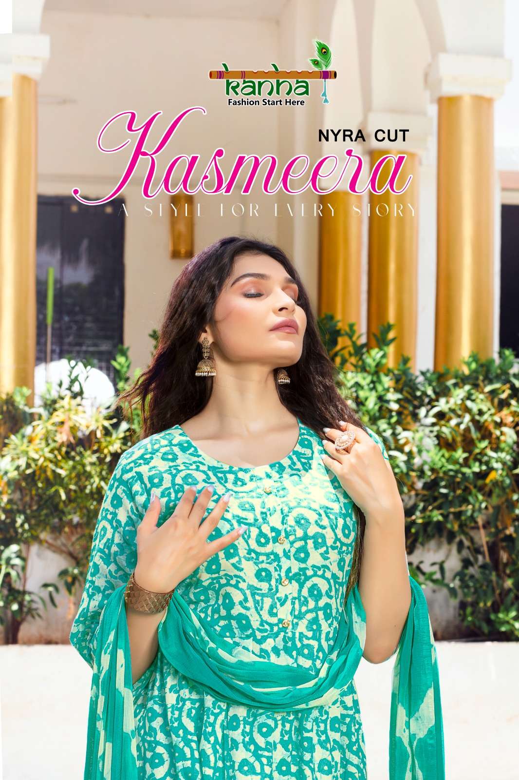 kanha kasmeera latest designer kurtis catalogue online supplier surat