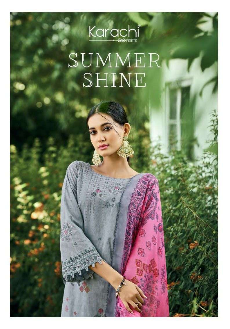 karachi prints summer shine 1001-1006 series latest designer salwar suits wholesale price surat