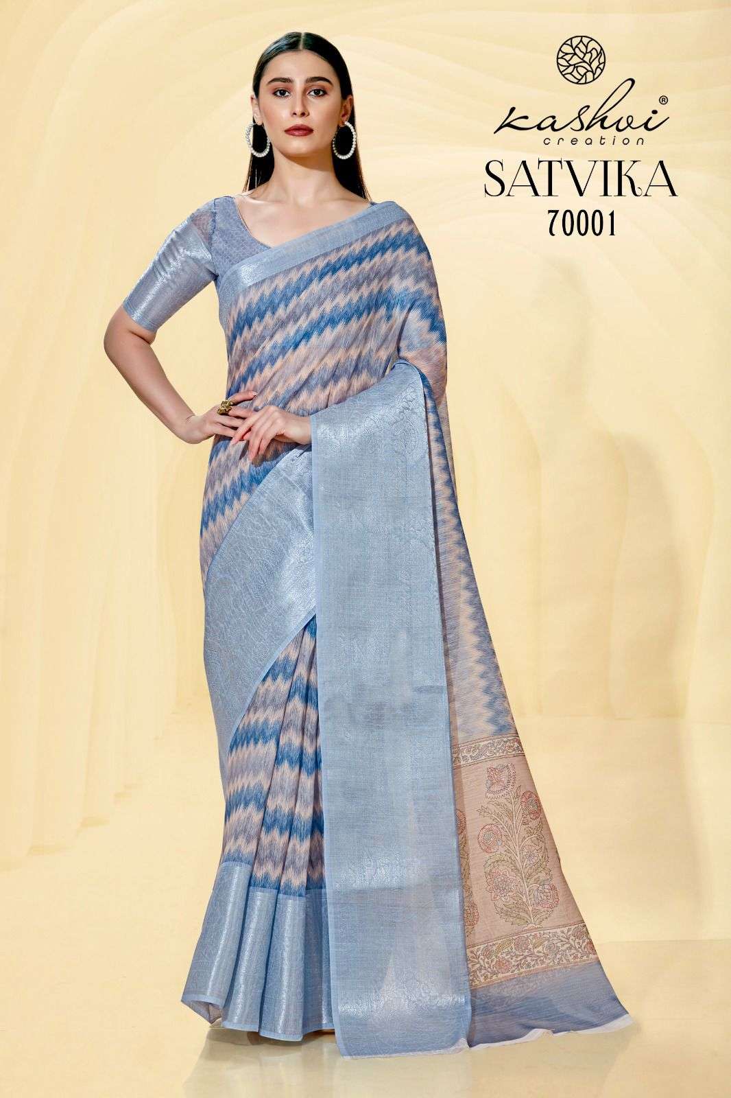kashvi creation satvika 70001-70010 series stylish designer saree catalogue online supplier surat