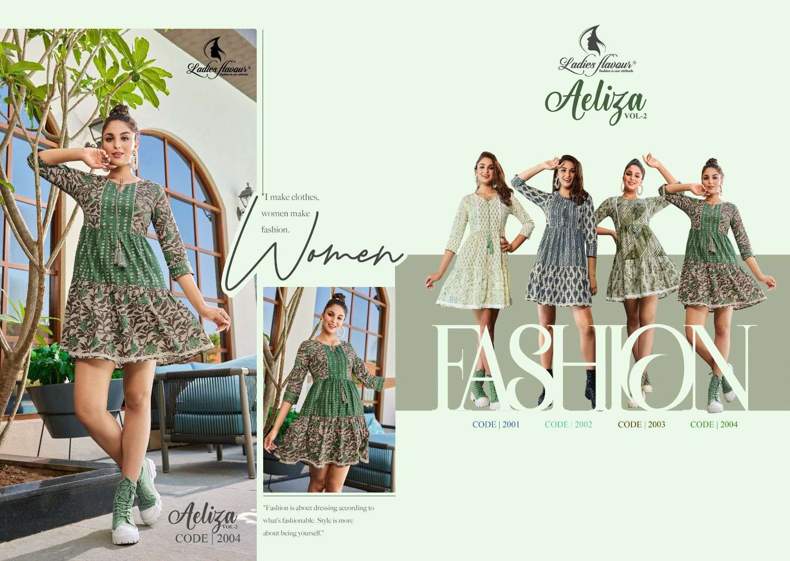 ladies flavour aeliza vol-2 fancy look designer tunic catalogue wholesale price surat 