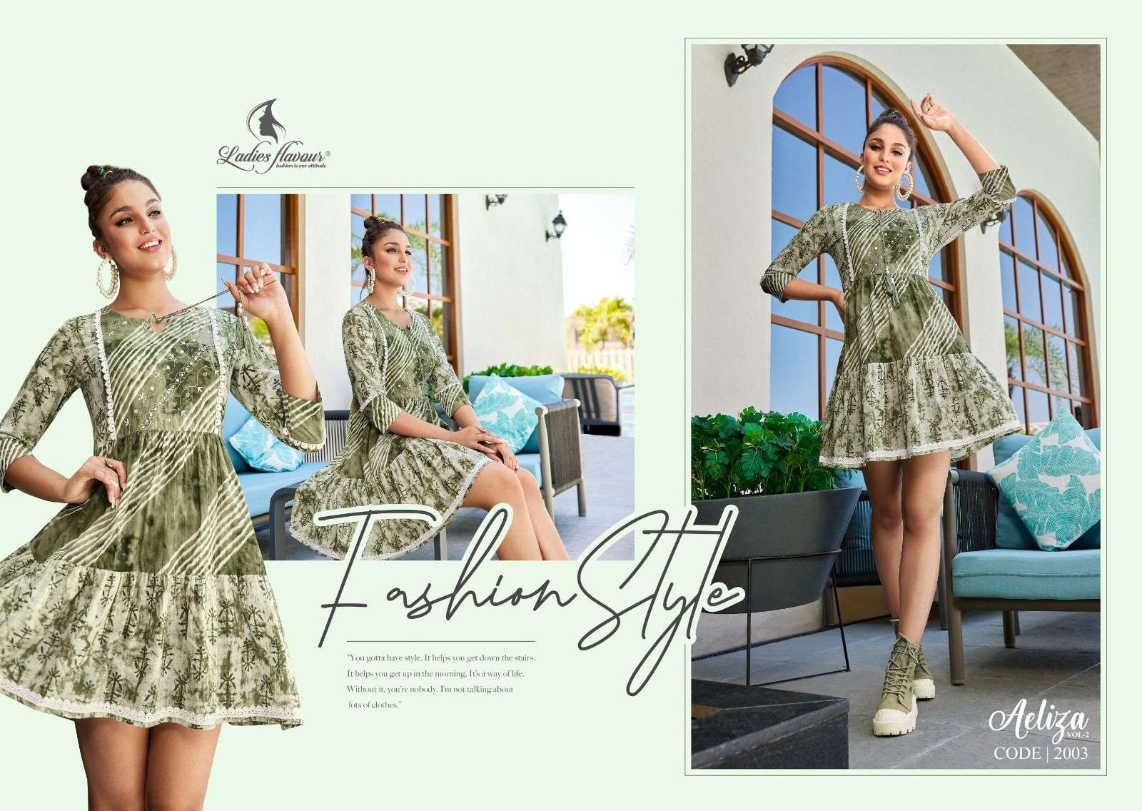 ladies flavour aeliza vol-2 fancy look designer tunic catalogue wholesale price surat 