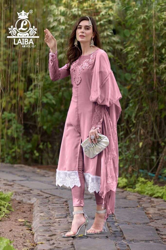 laiba am vol-157 new colour readymade designer pakistani salwar suits catalogue wholesaler surat