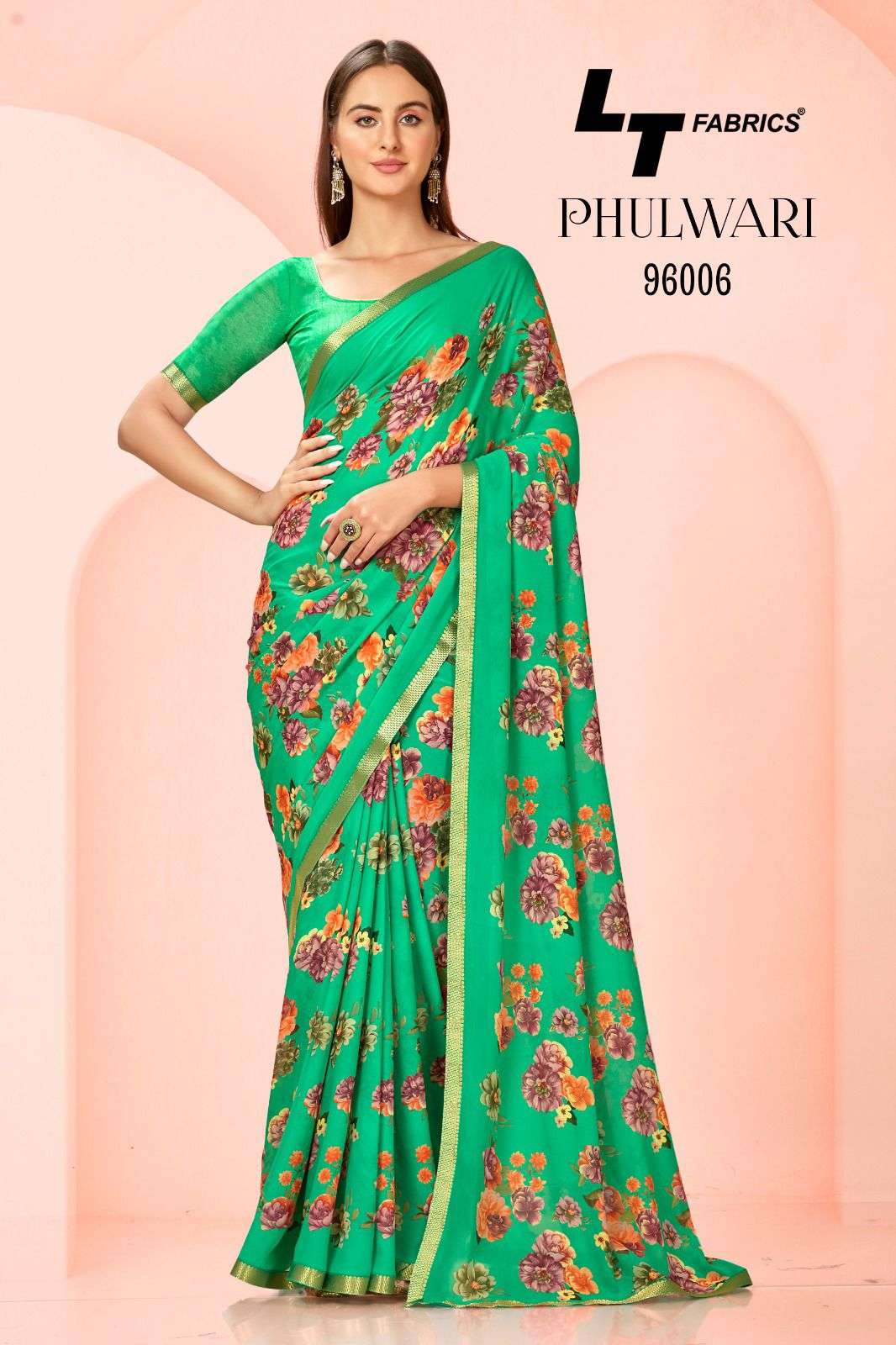lt fabrics phulwari 96001-96010 series trendy designer saree catalogue collection 2023
