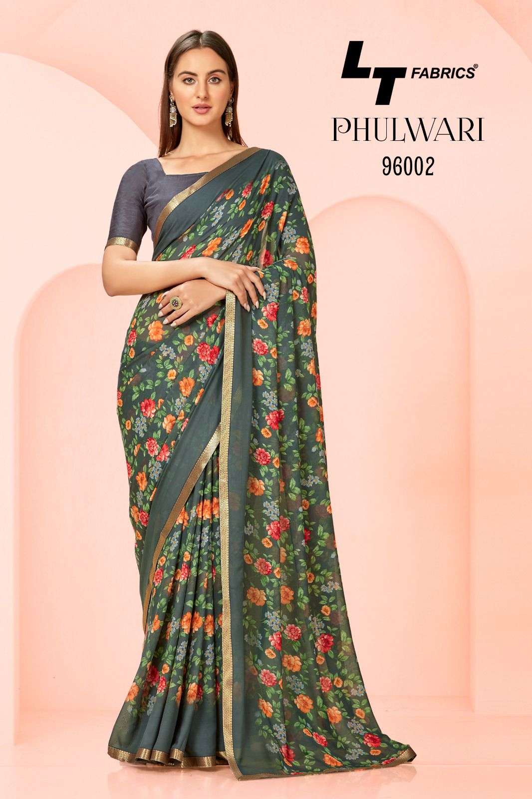 lt fabrics phulwari 96001-96010 series trendy designer saree catalogue collection 2023