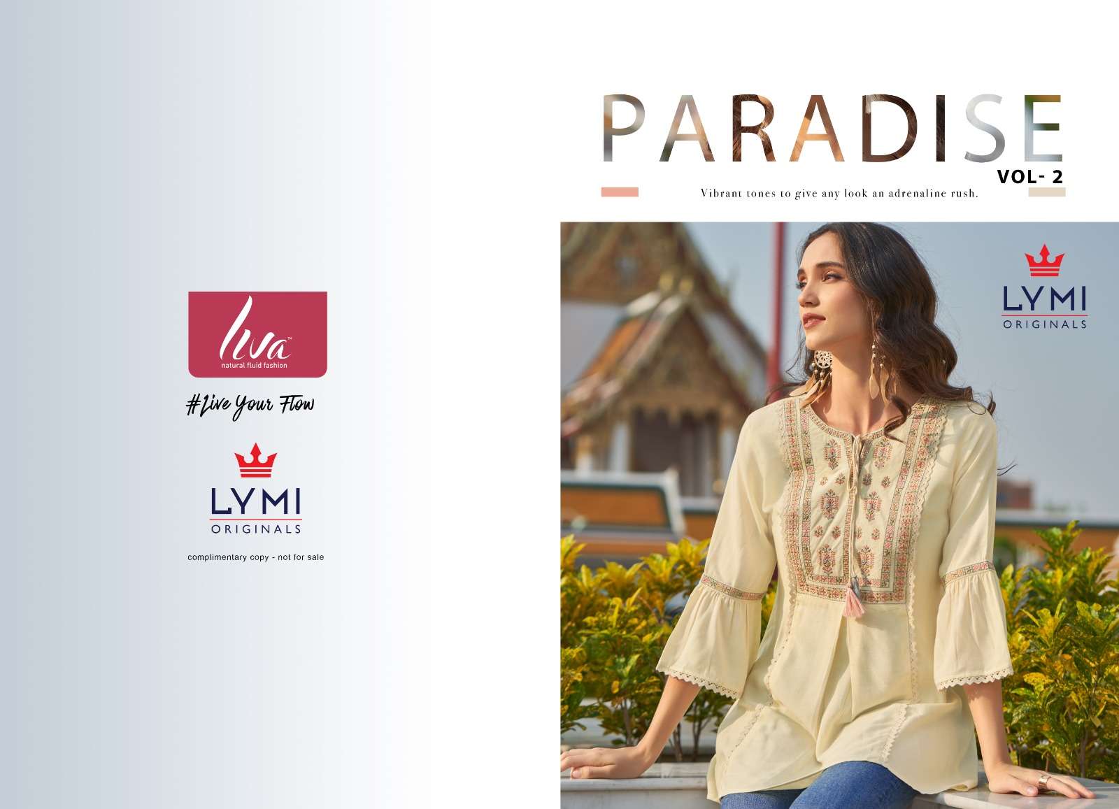 lymi paradise vol-2 1021-1026 series fancy designer shorts tops catalogue online market surat