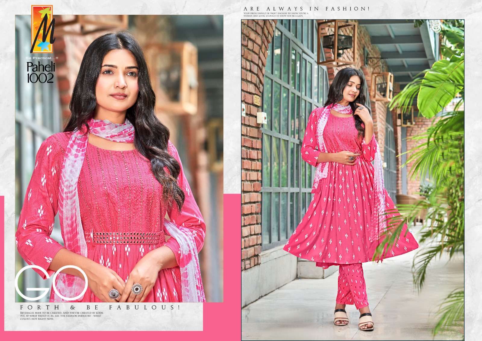 master paheli trendy look nayra cut designer kurtis catalogue online supplier surat