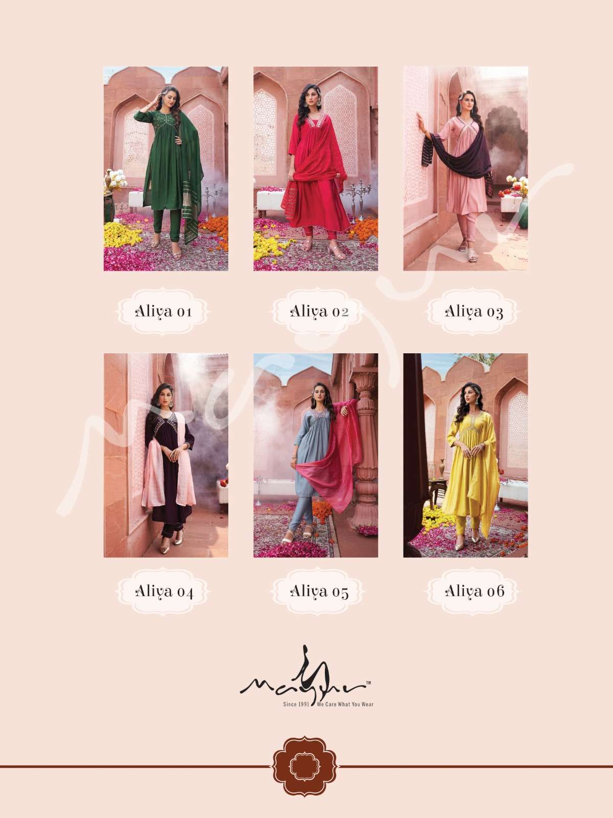 mayur creation aliya stylish look designer kurtis catalogue collection 2023