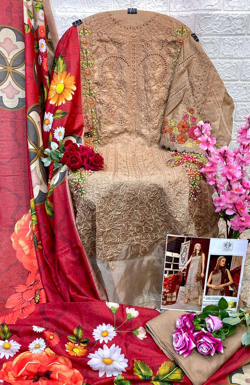 mushq 220-222 design stylish designer pakistani salwar suits online price surat