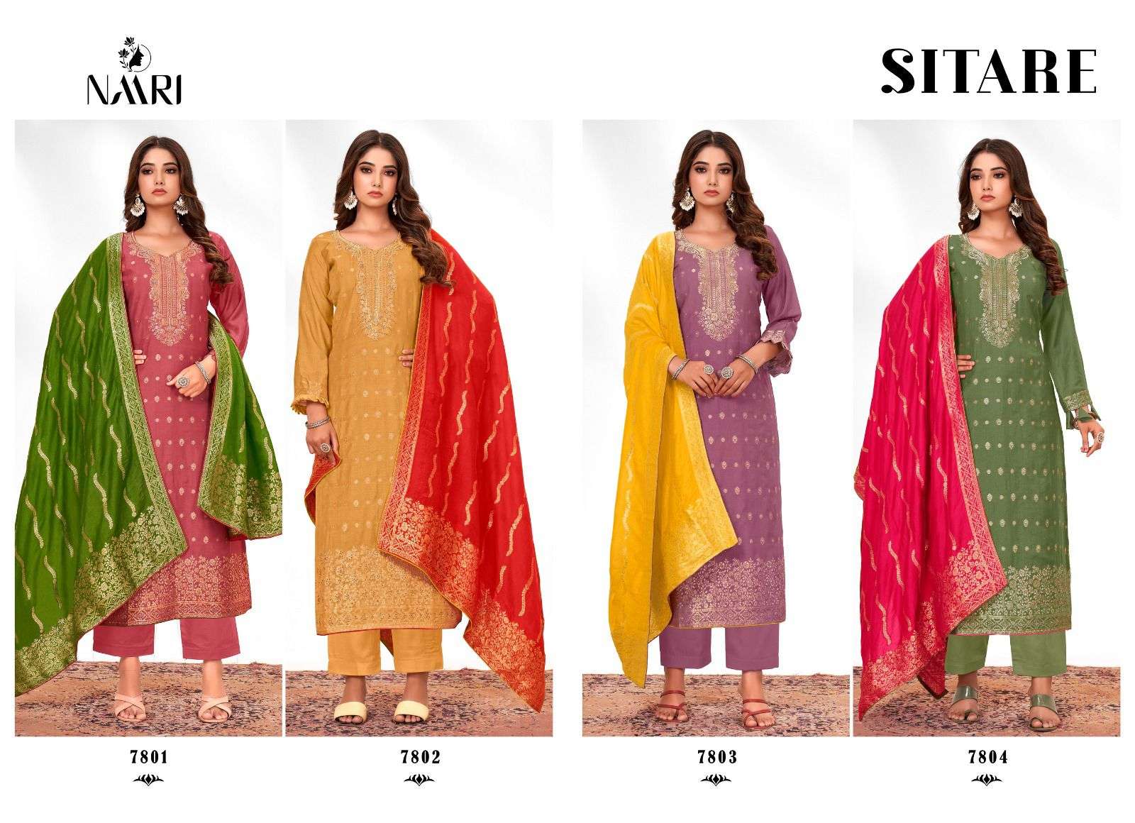 naari sitare 7801-7804 series traditional dress catalogue wholesale price surat