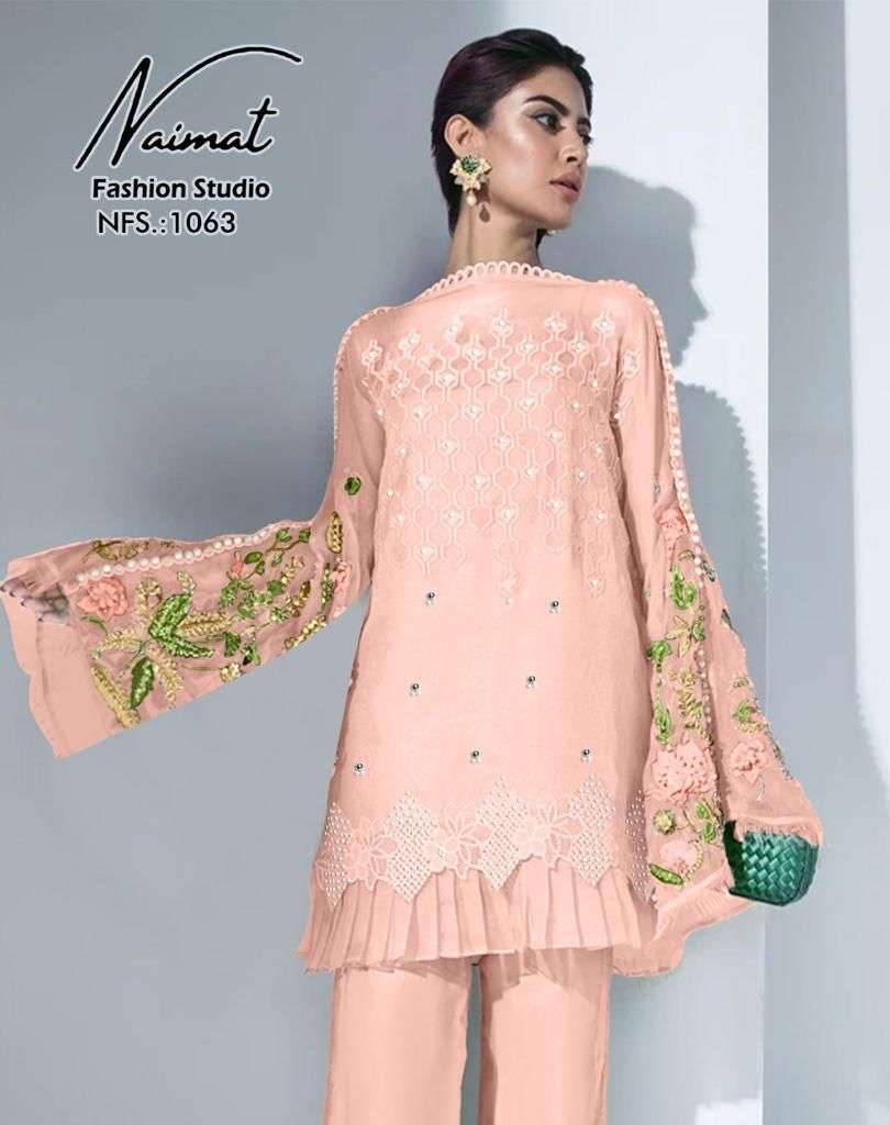 naimat fashion studio 1063 series faux georgette designer pakistani salwar suits online dealer surat