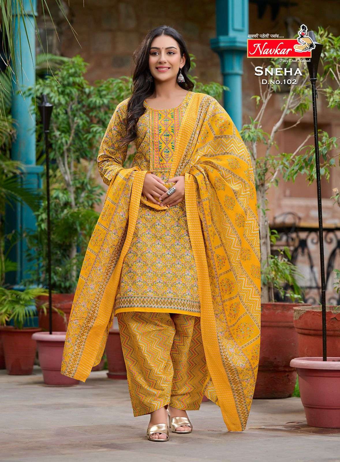 navkar sneha 101-110 series indian designer dress catalogue online dealer surat
