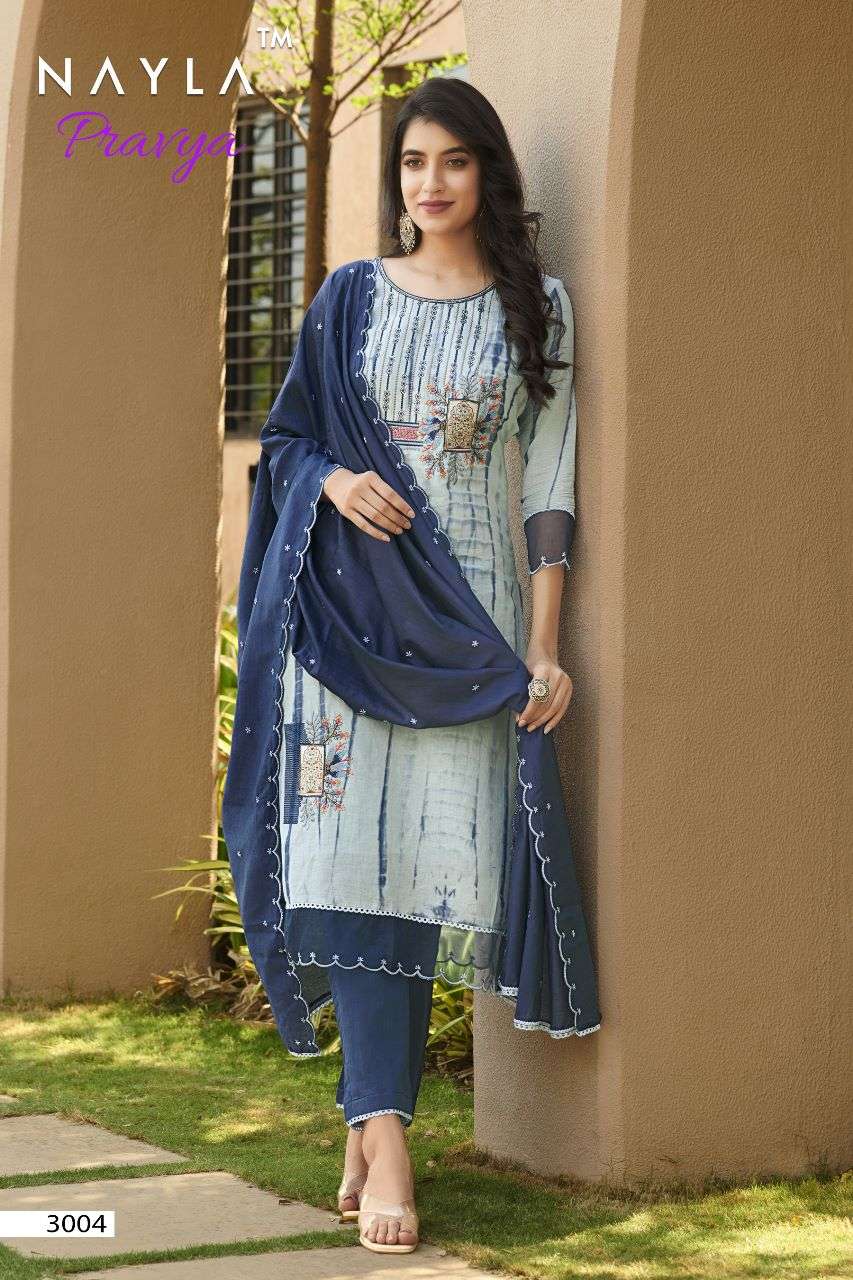 nayla pravya stylish look designer dress online supplier surat 