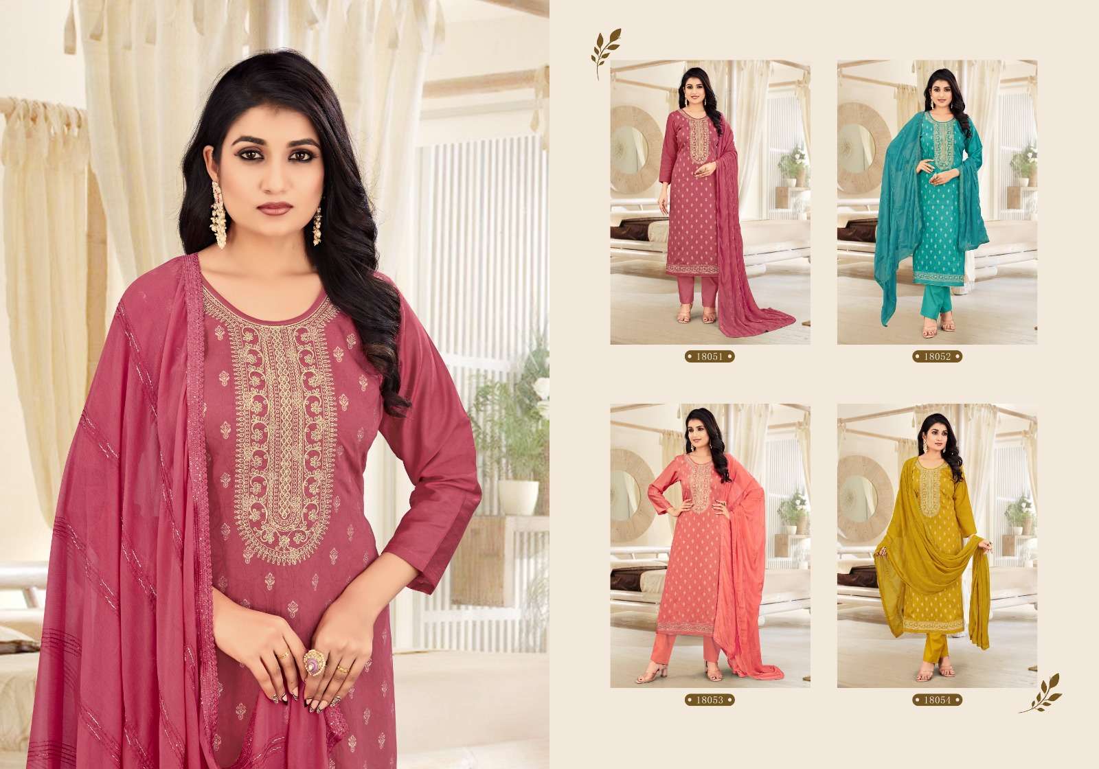 panch ratna akshita 18051-18054 series stylish look designer salwar suits catalogue design 2023