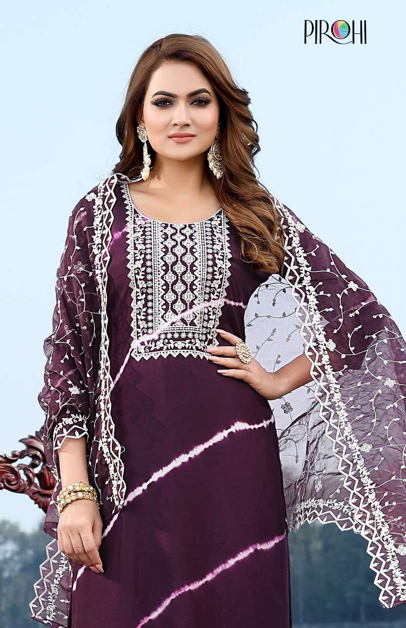 pirohi kesariya 5940-5943 series exclusive designer kurtis catalogue wholesale price surat