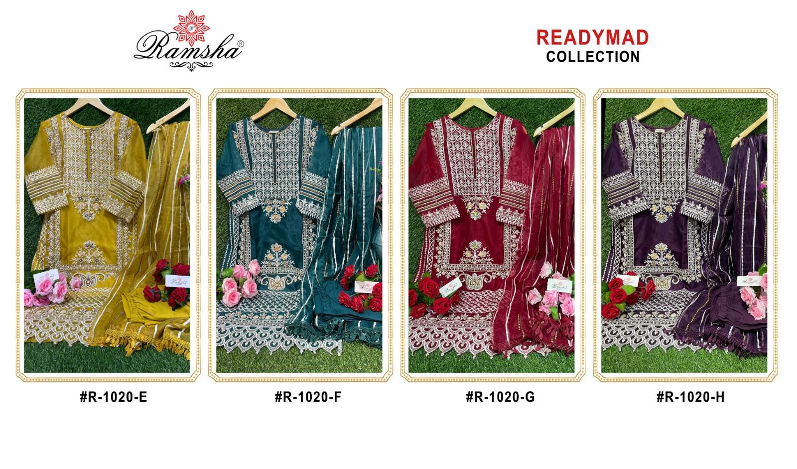 ramsha 1020 series stylish look designer pakistani salwar suits wholesale price surat