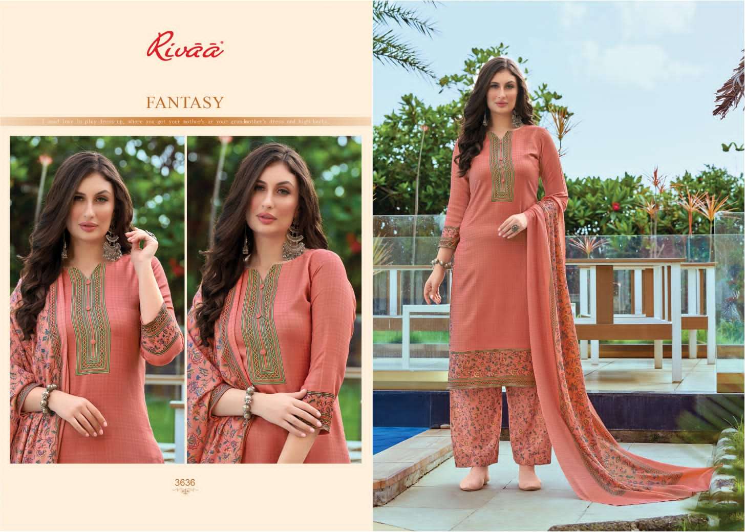 rivaa exports rimpy vol-2 3636-3642 series unstitched designer salwar kameez catalogue design 2023