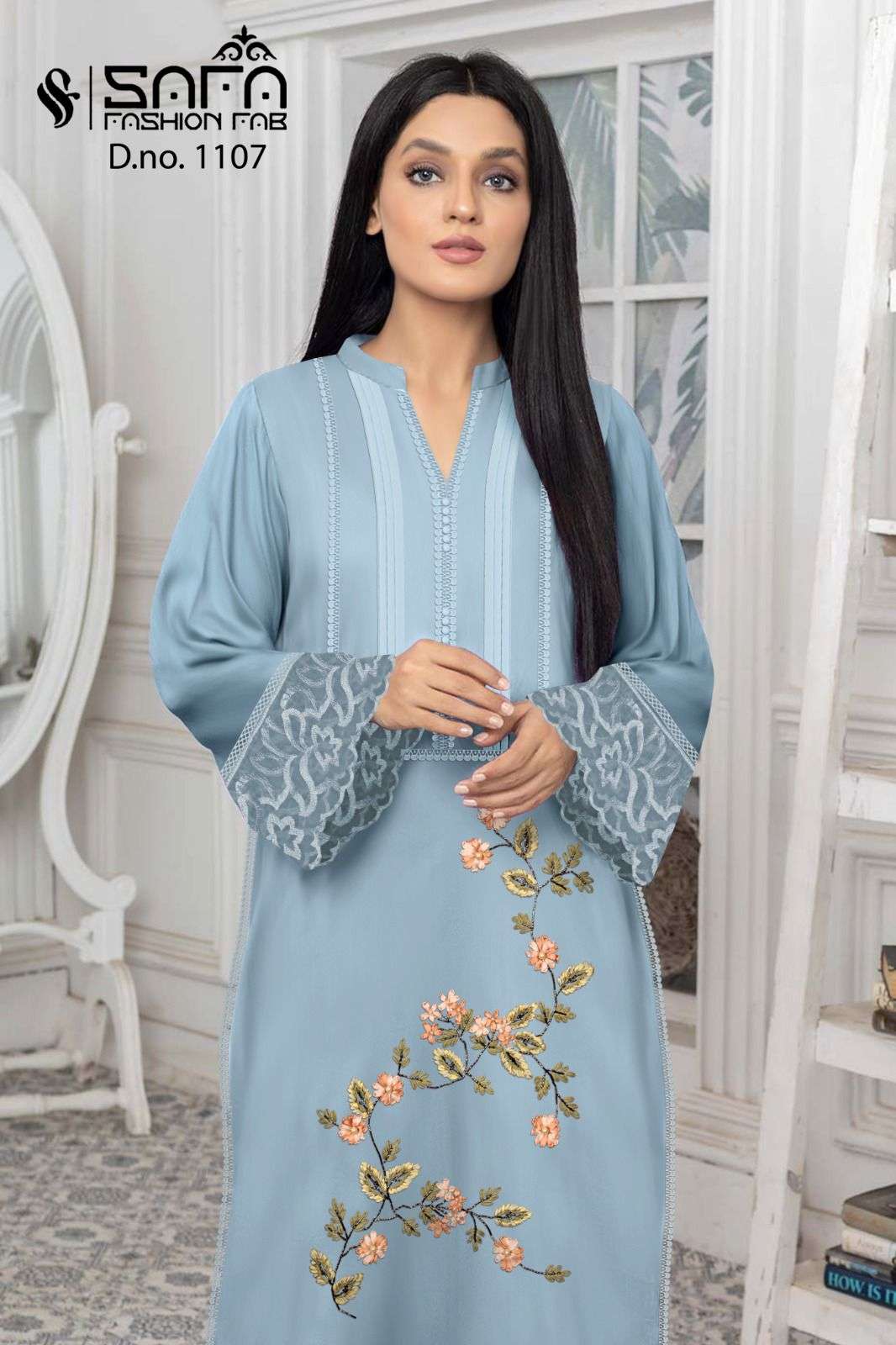 safa fashion 1107 series stylish designer pakistani salwar suits online dealer surat