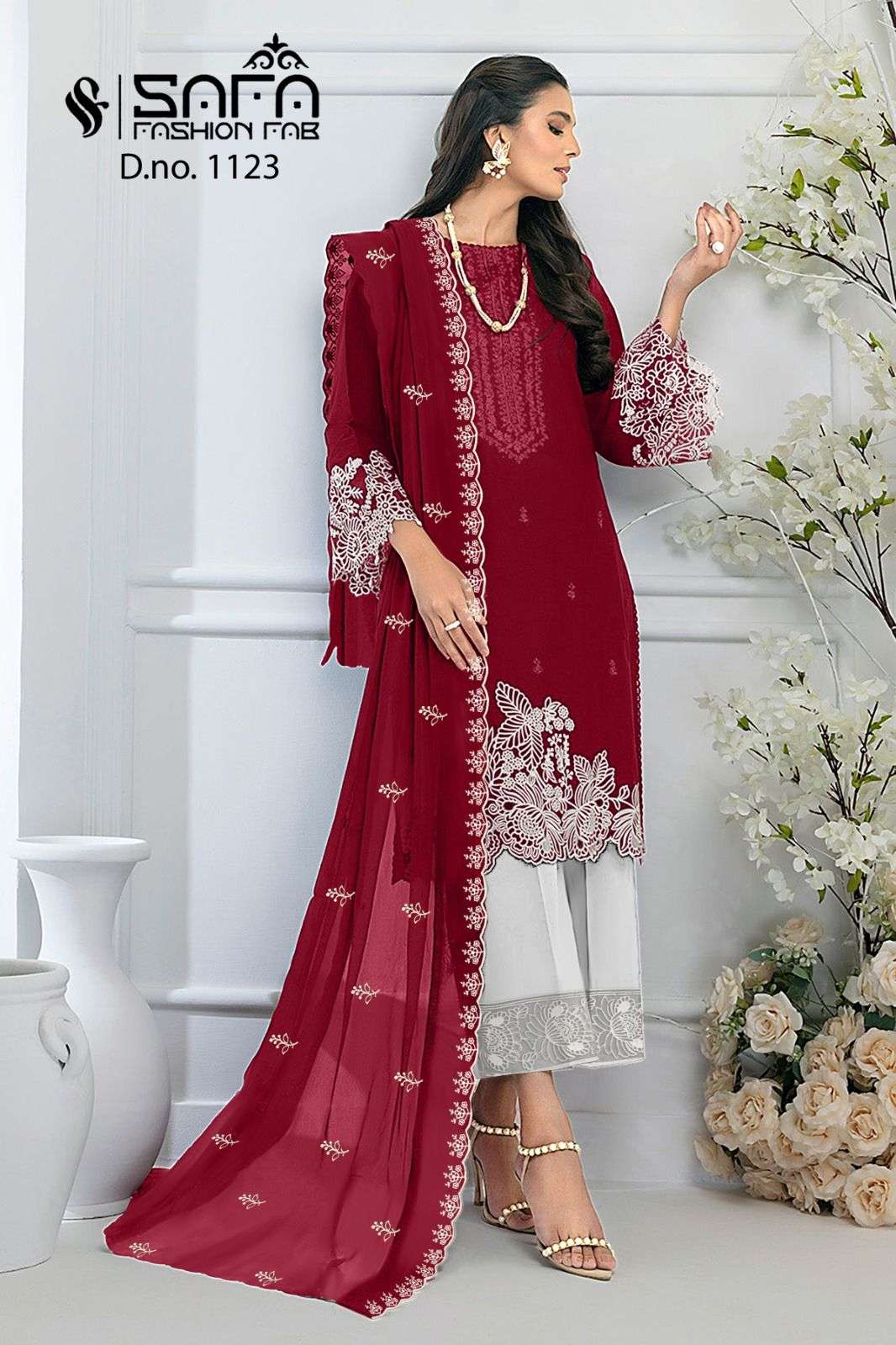safa fashion fab 1123 series pakistani salwar kameez collection online supplier surat