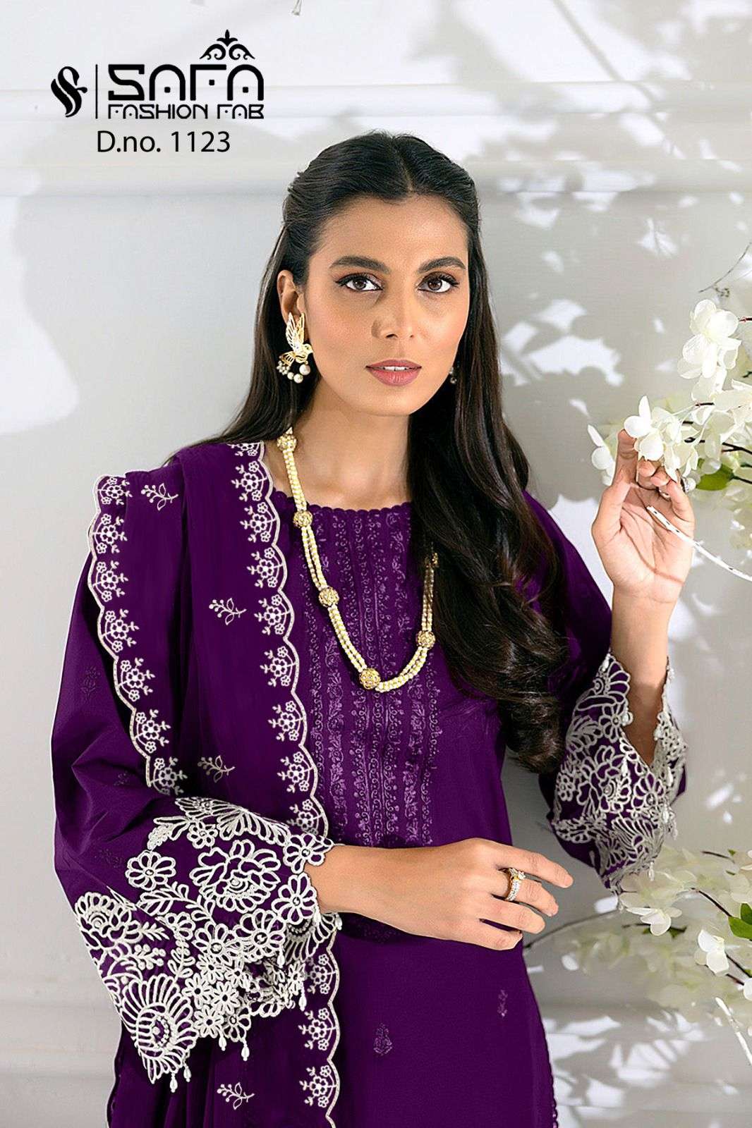 safa fashion fab 1123 series pakistani salwar kameez collection online supplier surat