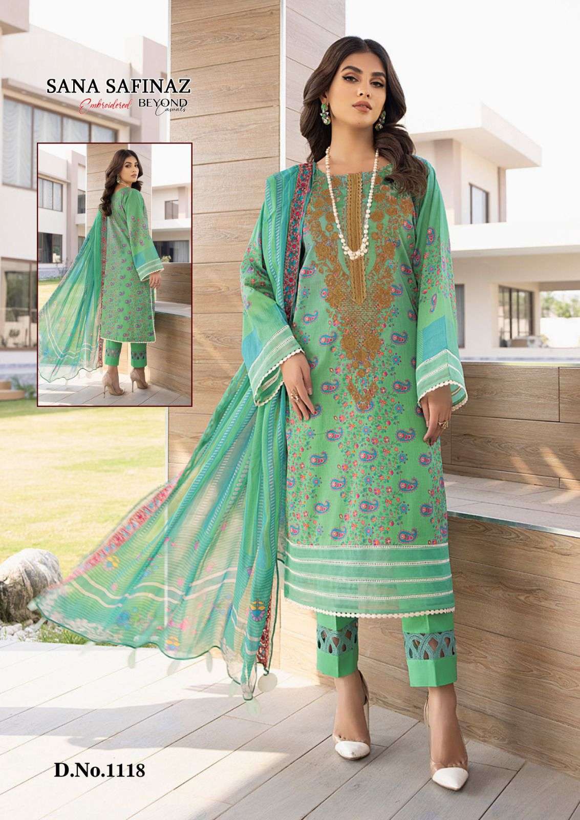 sana safinaz beyond casuals 1115-1118 series fancy designer pakistani salwar kameez catalogue wholesaler surat
