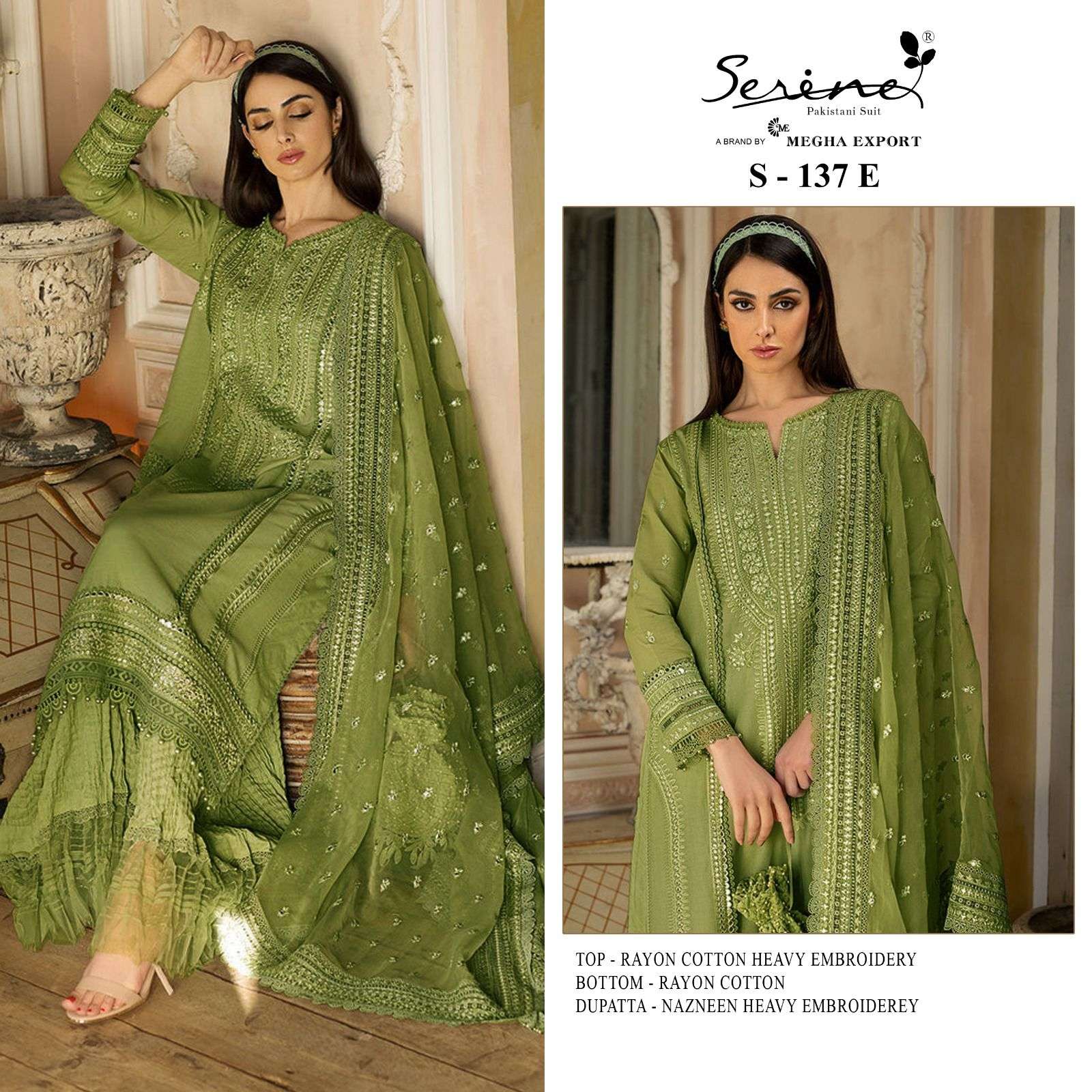 serine 137 new colour rayon cotton designer pakistani salwar suits design 2023 